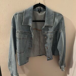 Express Cropped Denim Jacket